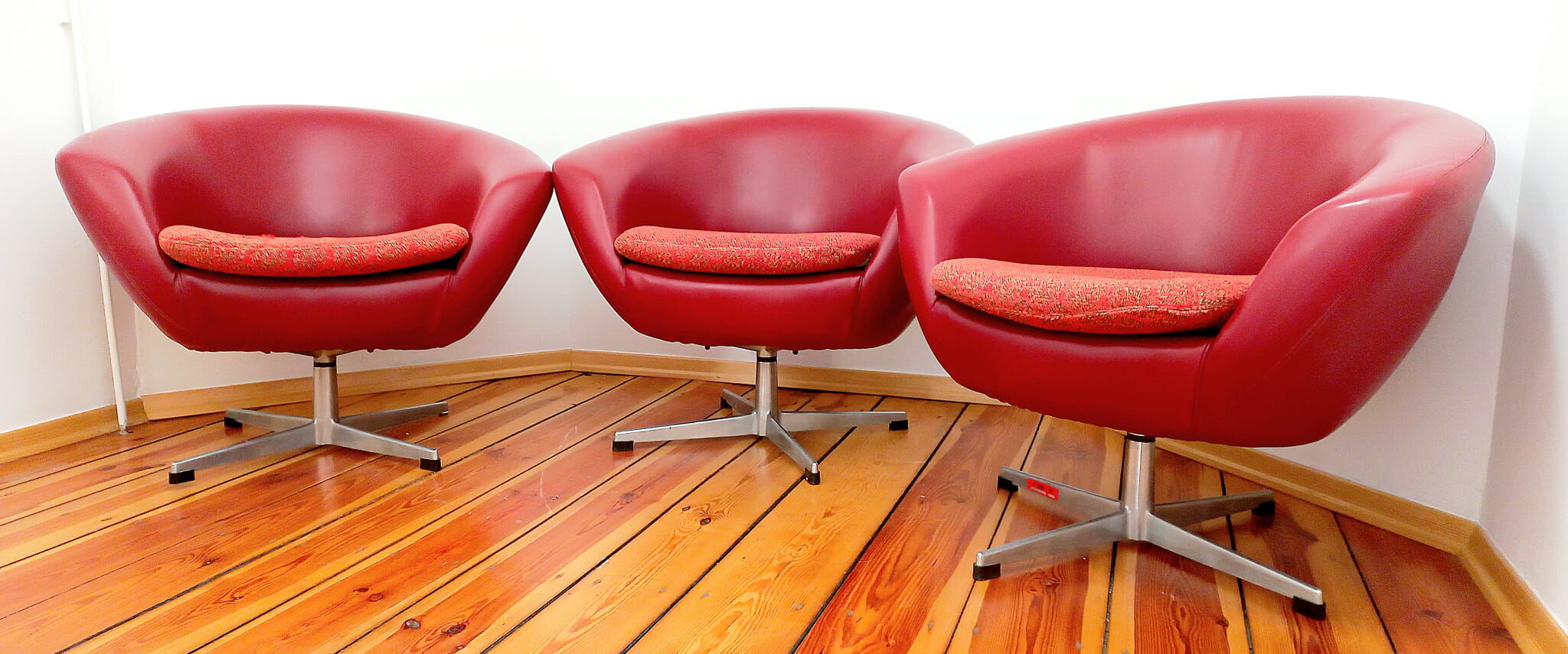 Set of swivel chairs, Czechoslovakia, 60s, Up Zavody Rousinov