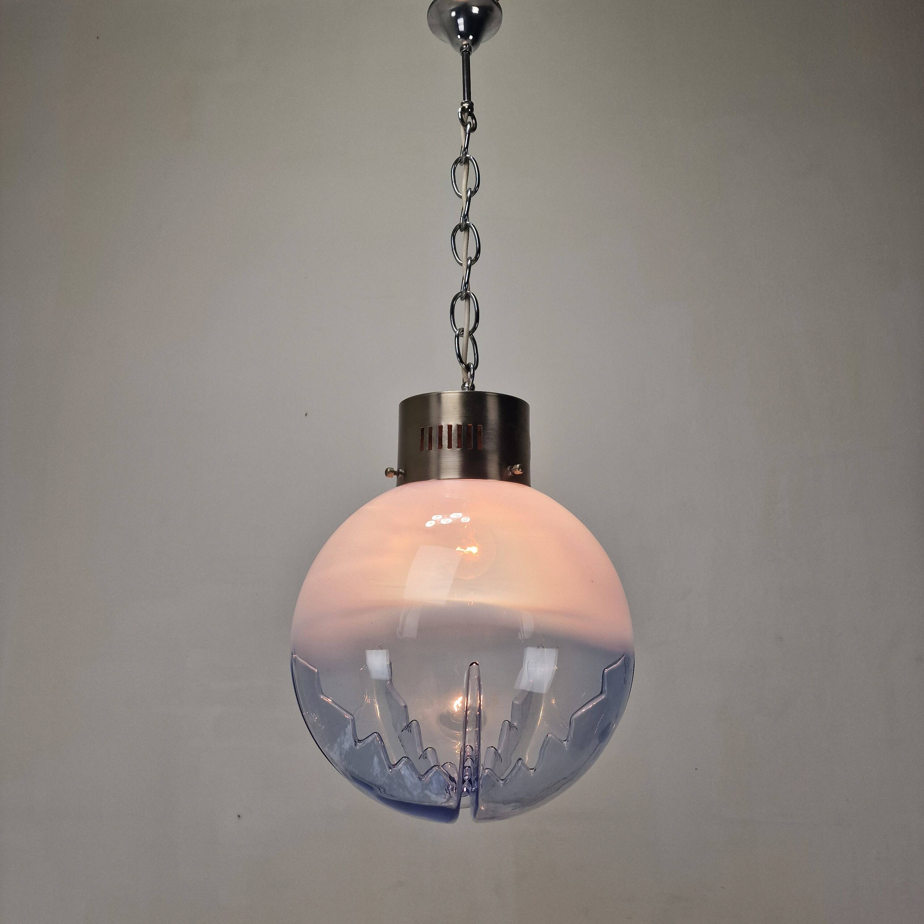 Italian Murano Glass Globe Chandelier, 1970s