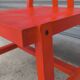 Chaise en bois rouge par Nike Karlsson pour IKEA, 1999