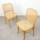 Paire de chaises vintage n°811 en bois courbé