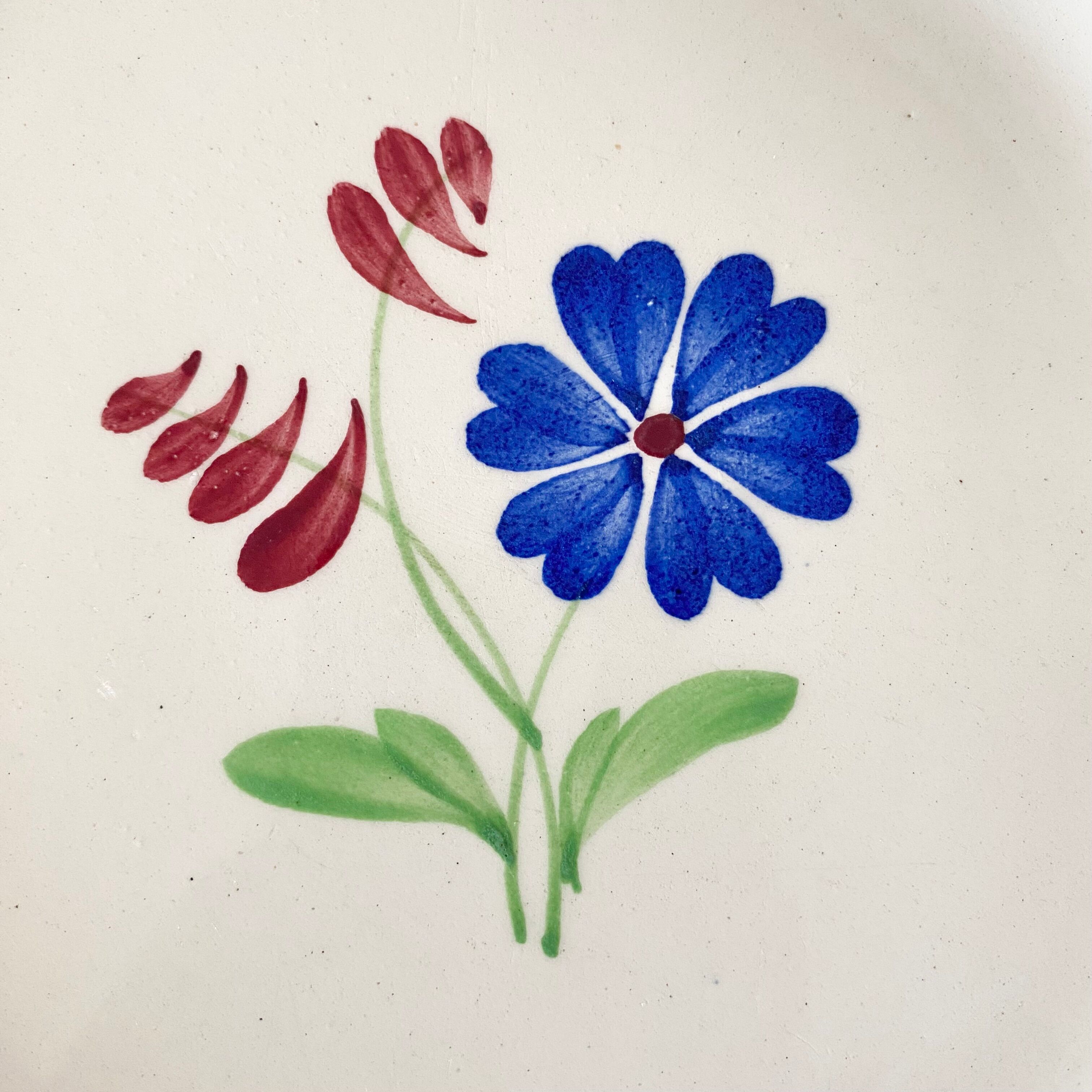 Flat plates iron earth Lunéville "Marcelle"