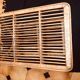 Wicker and rattan coffee table