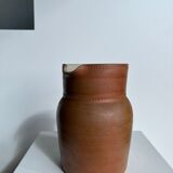 Handmade stoneware pitcher below H: 20cm