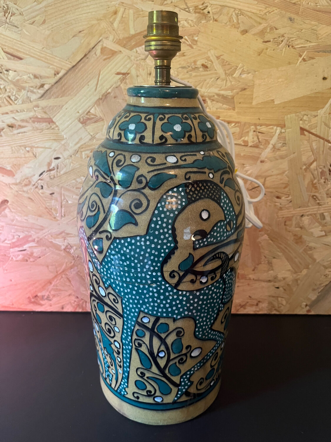 Ceramic lamp foot North Africa