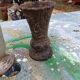 Lot of 6 Cast Iron Vases from 1900 from Charleville-Mézières