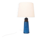 Nils Kähler blue earthenware table lamp, 1960s