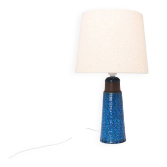 Nils Kähler blue earthenware table lamp, 1960s