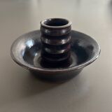 Brown zigzag candle holder
