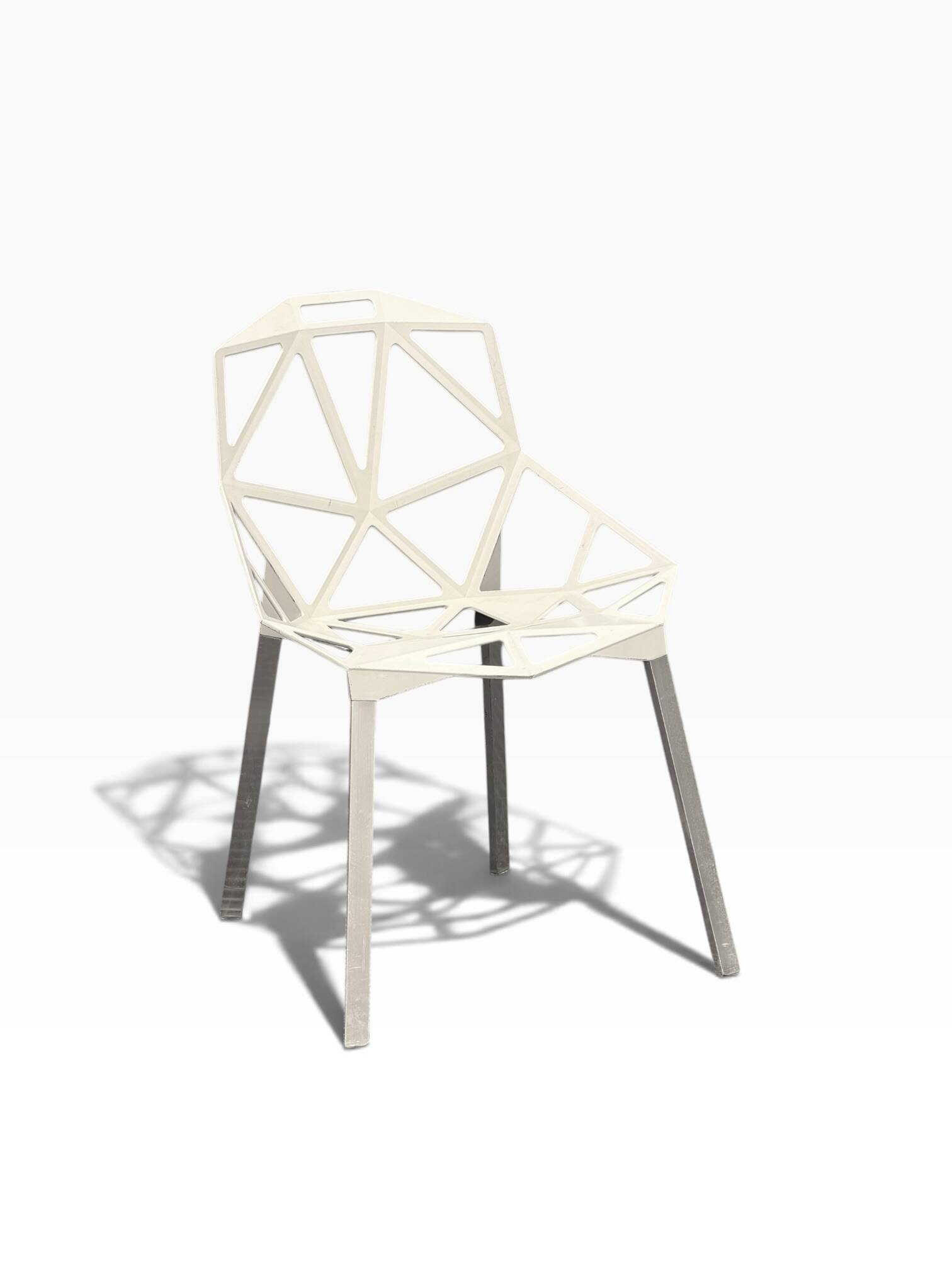 Pair of Chair One chairs — Konstantin Grcic for Magis, aluminium