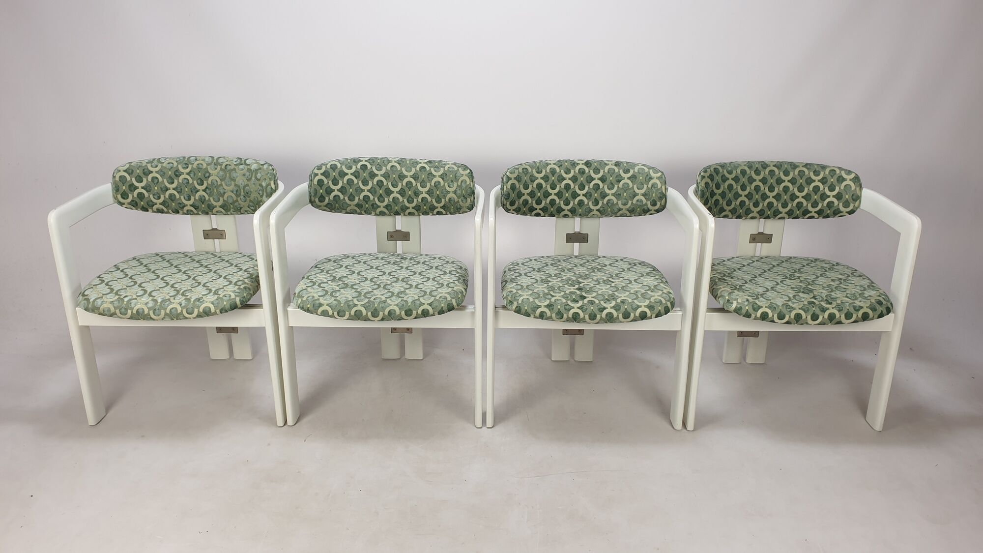 Augusto Savini for Pozzi Set of Four 'Pamplona' Chairs, Italy 1970's