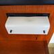 Scandinavian style bed in 140 with two integrated nightstands and two night lights