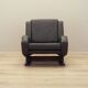 Leather armchair, Italian design, 1970s, production: Italy