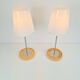 Vintage Basisk Table Lamp in Birch and Glass by Wiebke Braash for Ikea, 2000s, Set of 2