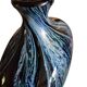 vase oblong larochére noire et bleu avec  XX siècle