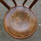 2 chaises Bistrot vers 1910 assise bois thermoformées