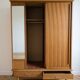 Vintage 1950s wardrobe in wood veneer.