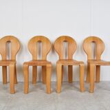 Rainer Daumiller pine wood dining chairs for Hirtshals Savvaerk - set of 4 - 1970s