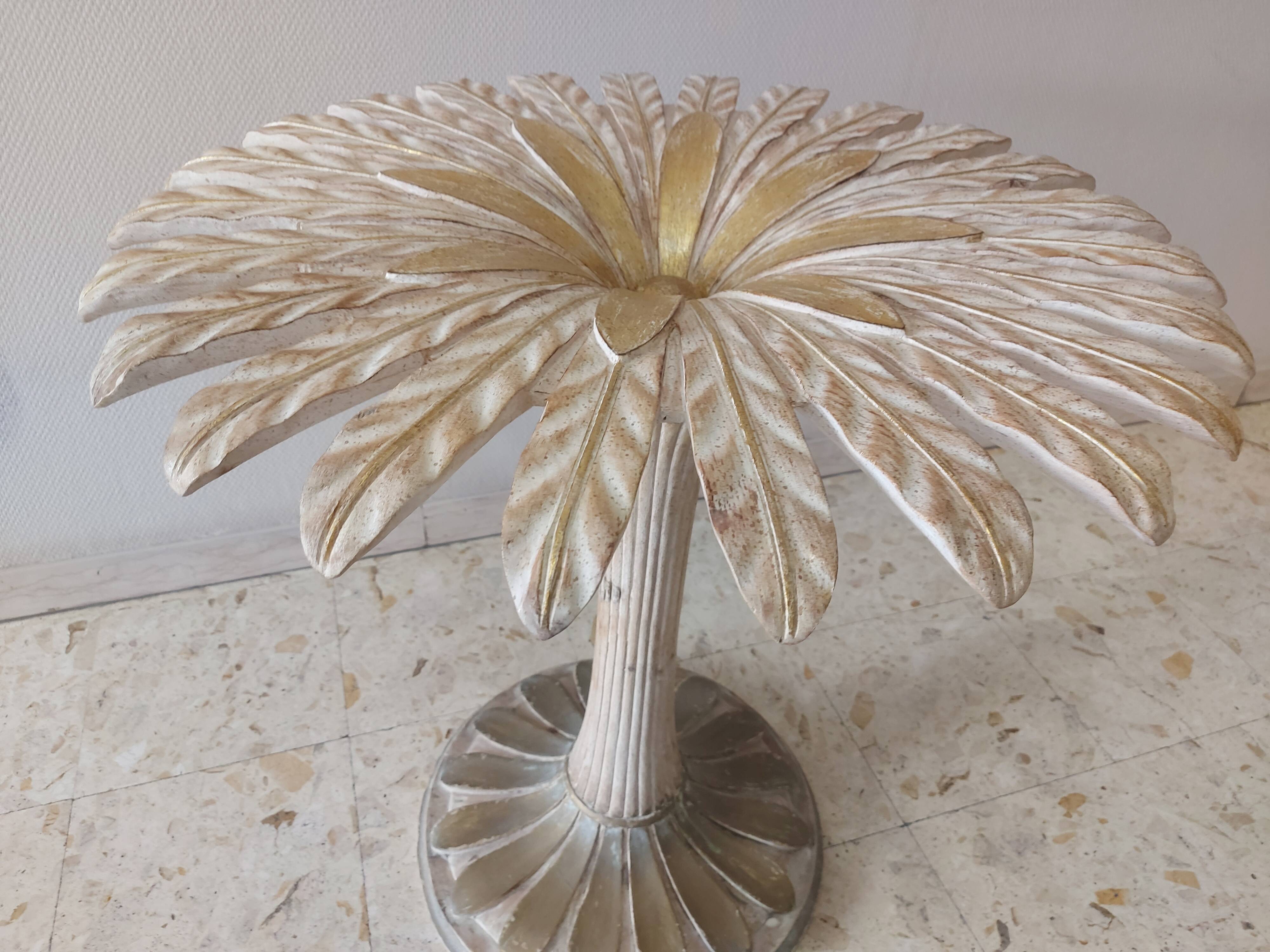 Italian daisy table 60s, 70'S design table Chelini Florence