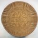 large old woven basket, rush or wicker type - Diameter 55 cm