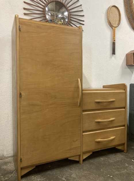 Vintage asymmetrical wardrobe 1960
