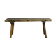 Solid oak farm table, raw art 1930s