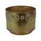 Large Brass Jardinière / Firewood Bin with Repoussé Work