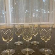 Crystal wine glass