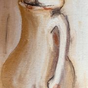 Signed still life painting in Provence "alcove with the jug"