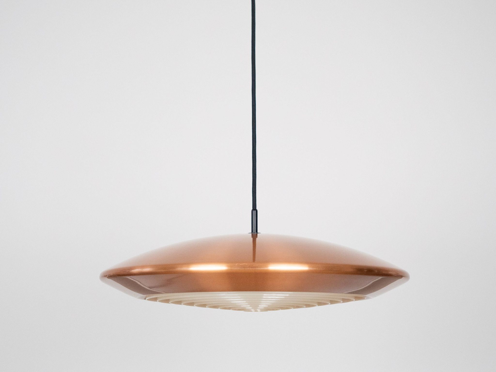 Vintage Danish pendant lamp Diskos by Jo Hammerborg, Fog and Morup, 1965