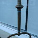 Former chandelier Tulips depolis glass 1900 bonze or brass