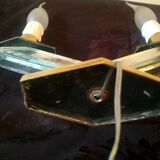 Old art deco table lamp - 2 lights - mirror lamp