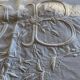 Drap en lin monogramme OB et broderie