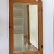 Miroir mural pin massif vintage