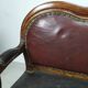 Leather bistro bench