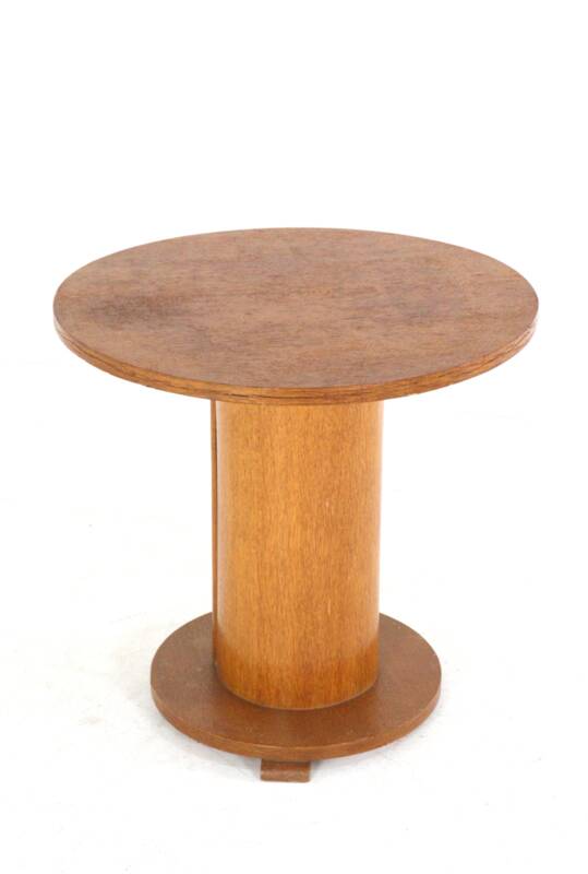 Art deco pedestal side table
