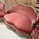 salon complet de style Louis XV – banquette corbeille et paire d