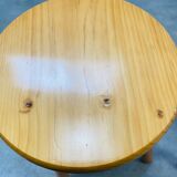 Pair of vintage pine stools