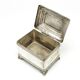 Eclectic sugar bowl, silver-plated brass, Bracia Buch, Poland, early 20th century