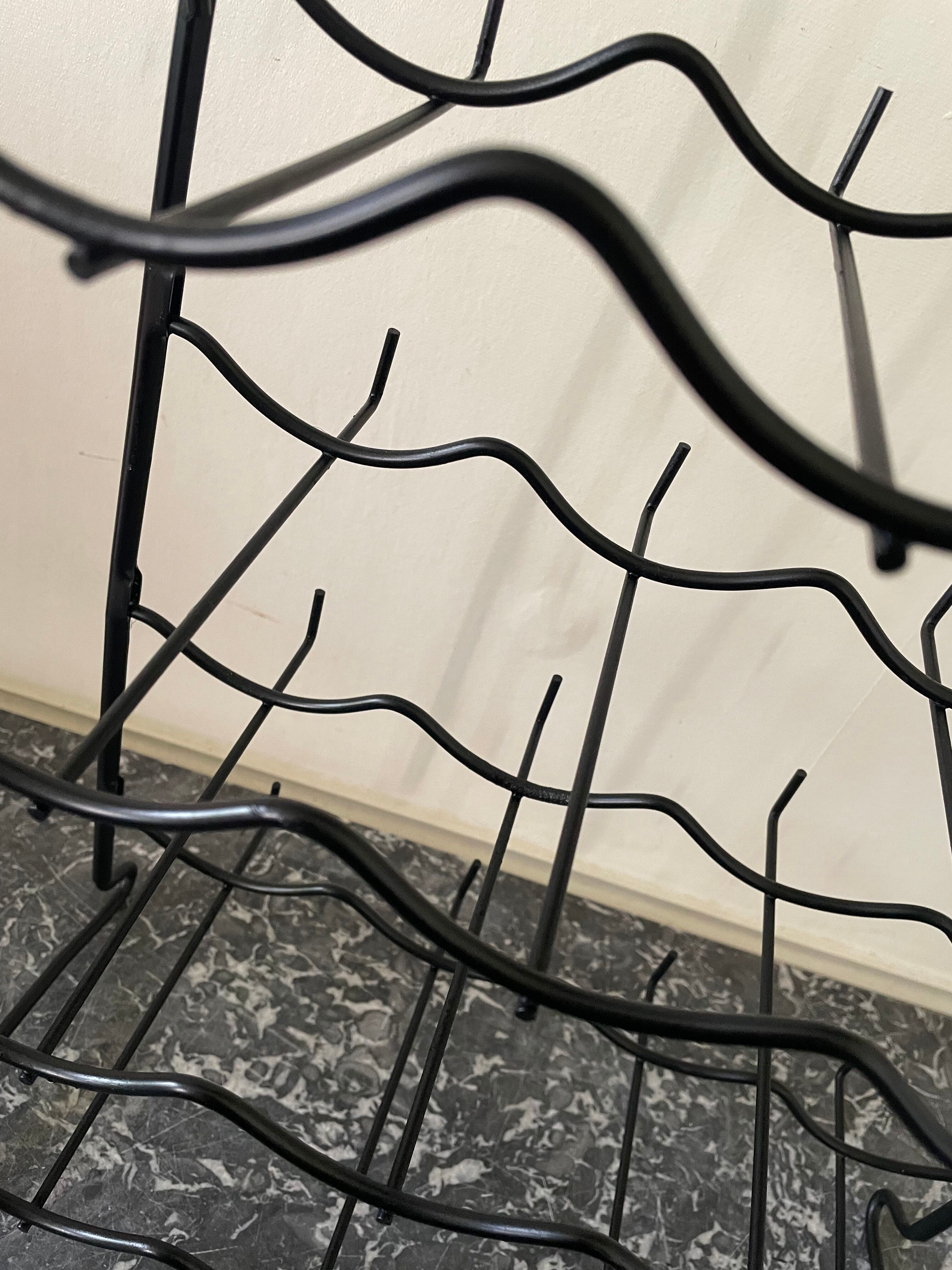 Vintage black bottle holder