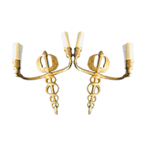 Pair of bronze appliques period empire