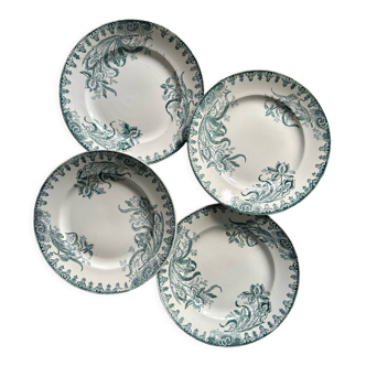 Assiettes plates terre de fer modèle iris