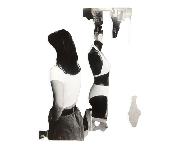 Photographic print, woman fashion lingerie, nineties | Selency