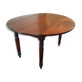Old round table with flaps