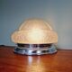 Art Deco ceiling lamp in satin glass, 1920s-30s