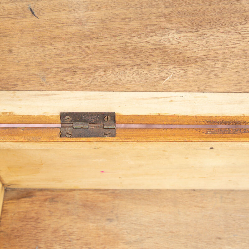 Old wooden suitcase