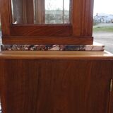 Buffet Art Déco en noyer avec marbres et guérites