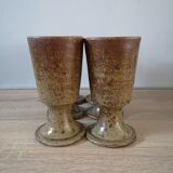 Lot of 6 pyrite mazagrans