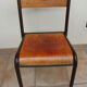 Lot de 4 chaises d'école Mullca 510 vintage