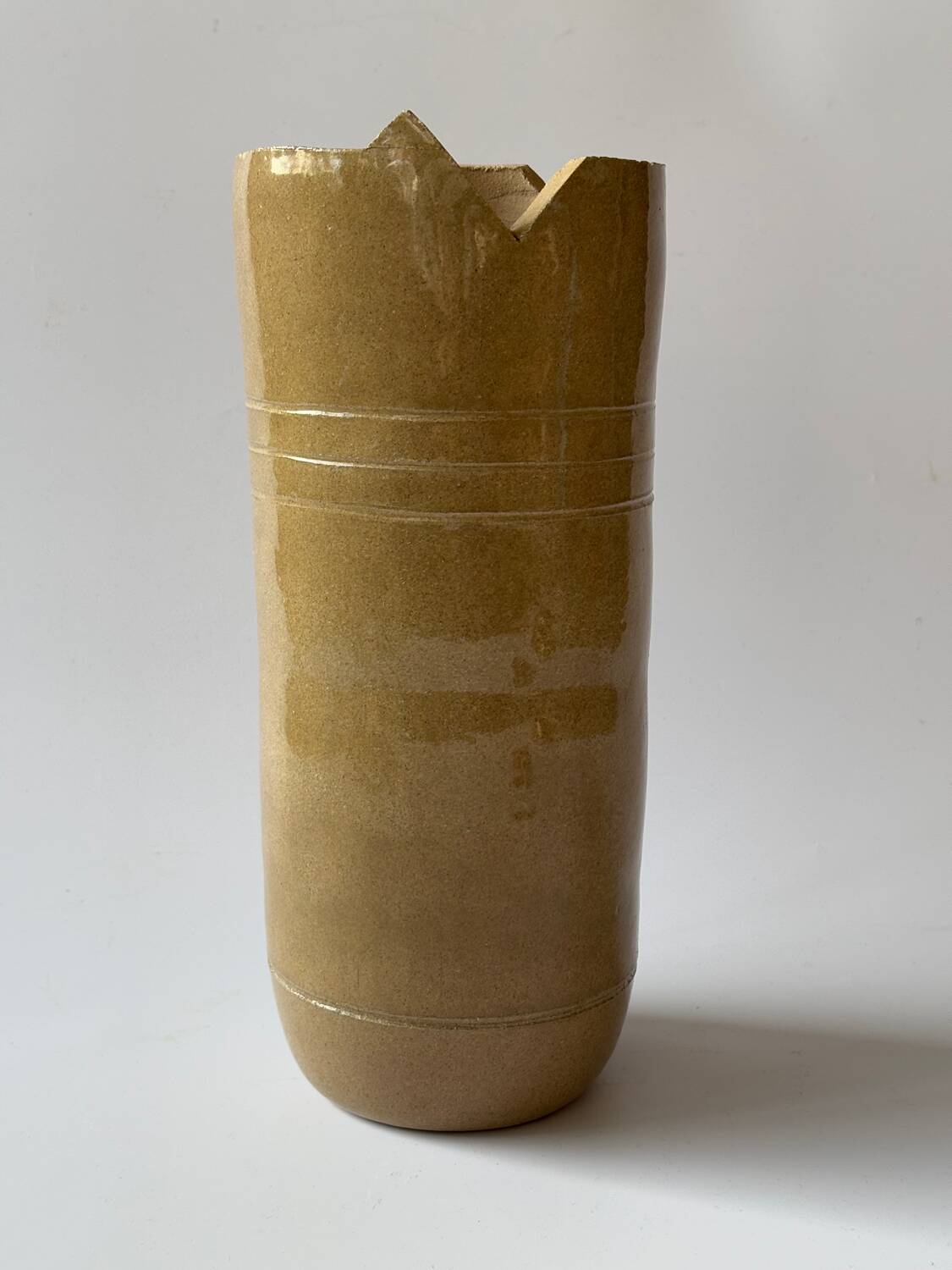 Vintage Brutalist Ceramic Vase