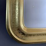 Classic Style Rectangular Golden Wood Mirror
